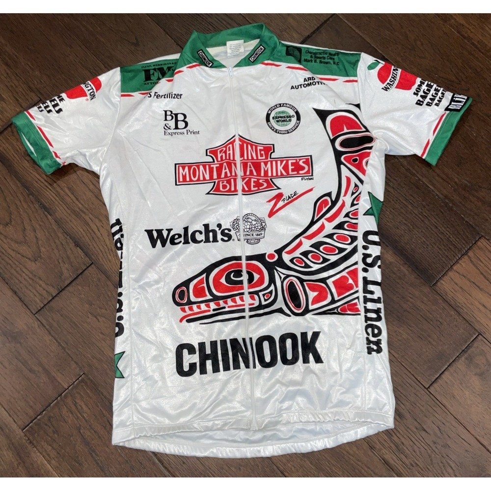 Blik Men's Cycling Bike Jersey Central Size M Medium  Made in USA Vintage